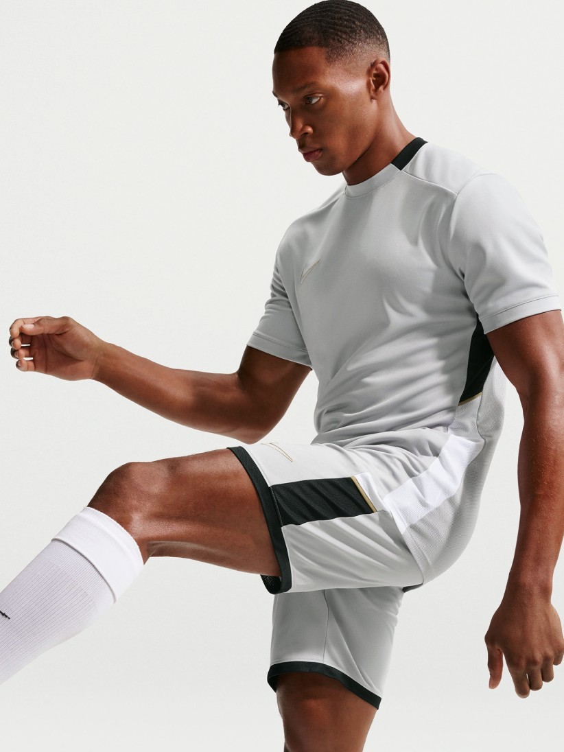 Nike Academy Dri-FIT Grey, Black and Golden Football Shorts For Men