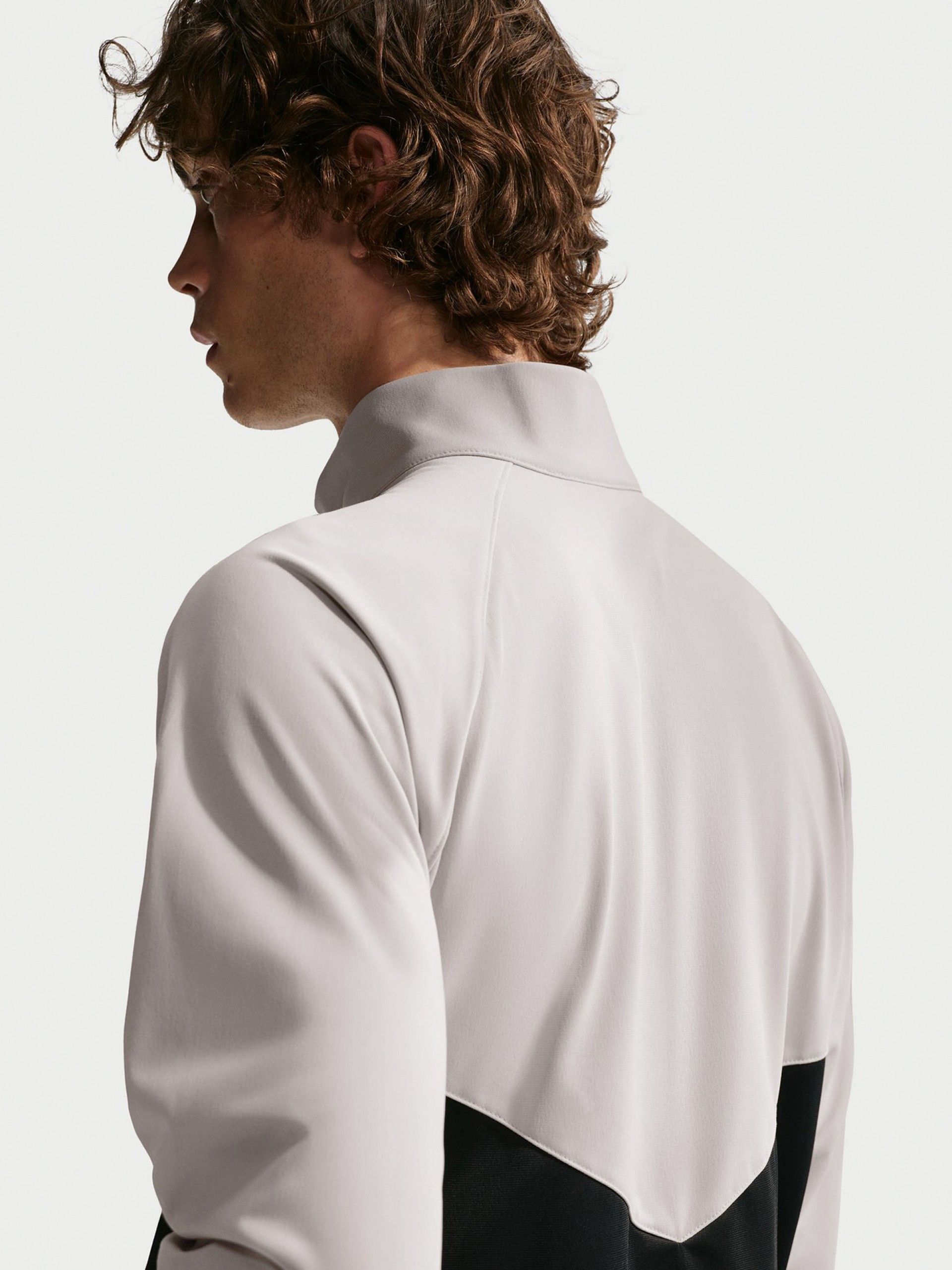 Fato de Treino Nike Windrunner De Malha de Poliéster Preto e Cinzento Para Homem