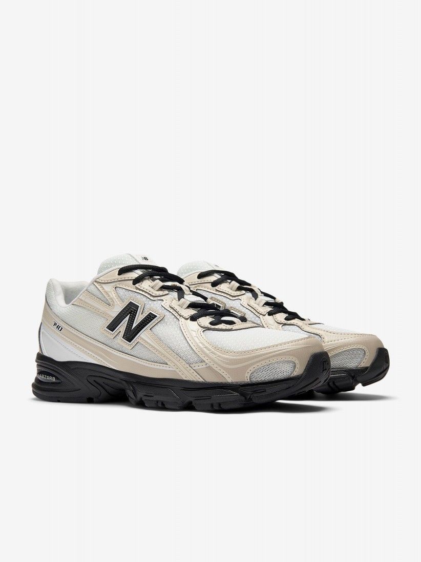 New Balance U740 V2 White, Beige and Black Sneakers