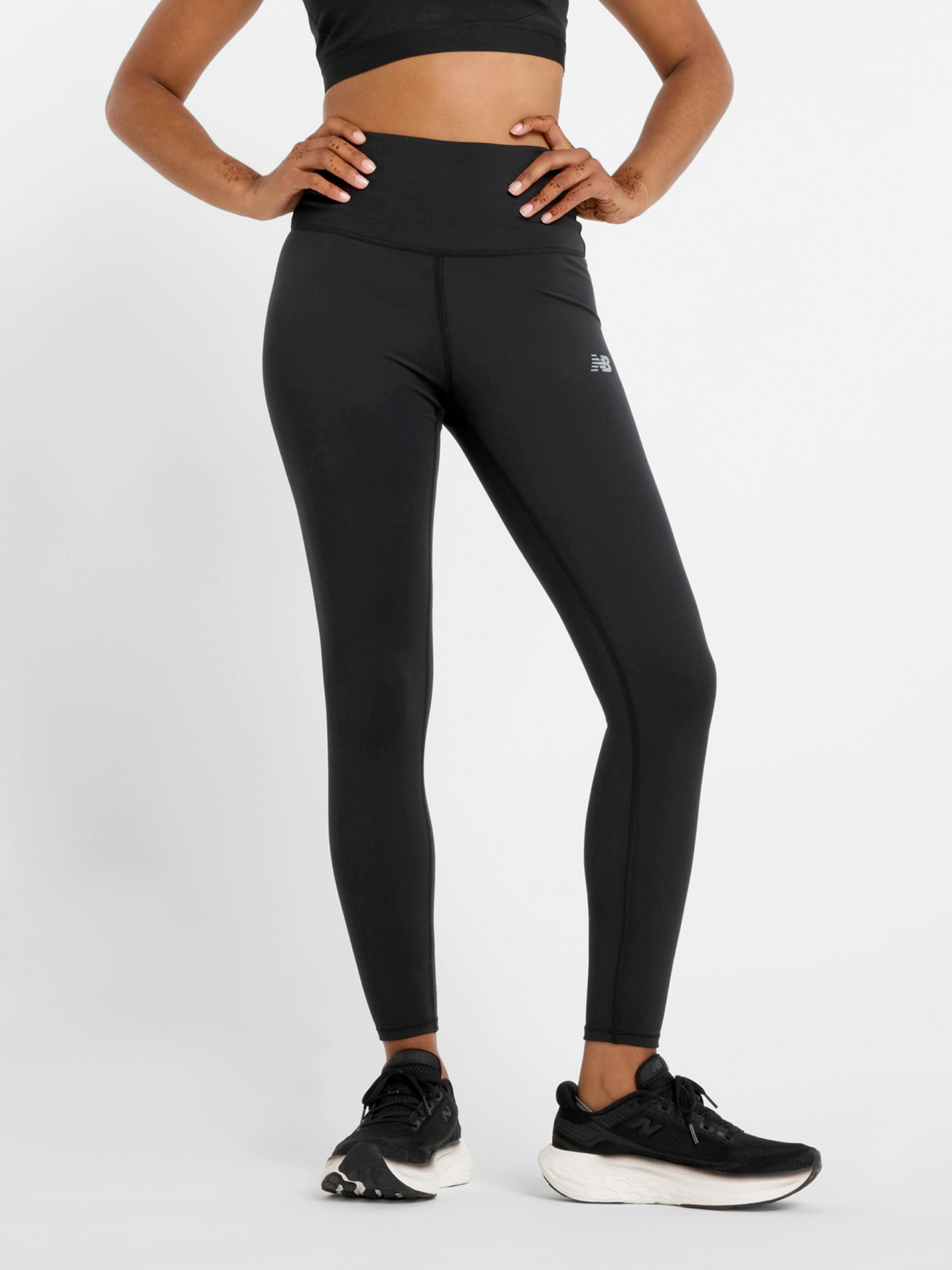 Leggings de Running New Balance Harmony High Rise 63.5cm Pretas