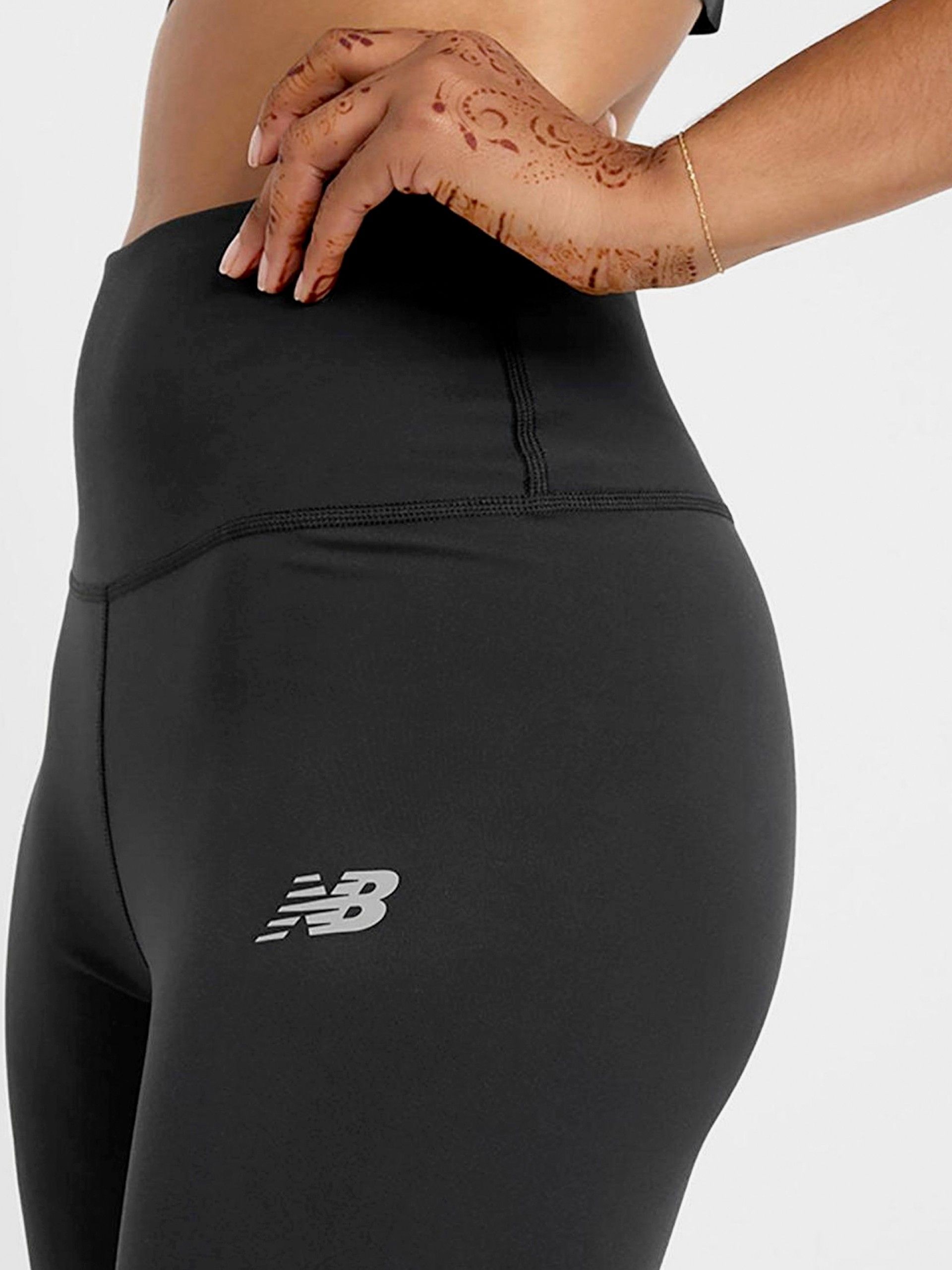 New Balance Harmony High Rise 63.5cm Black Running Leggings