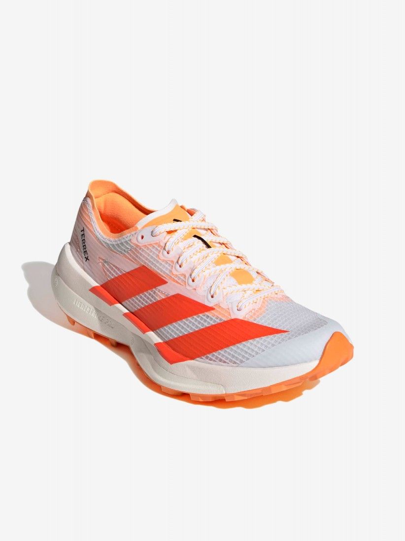 Adidas Terrex Agravic Speed 2 W White and Orange Trail Trainers