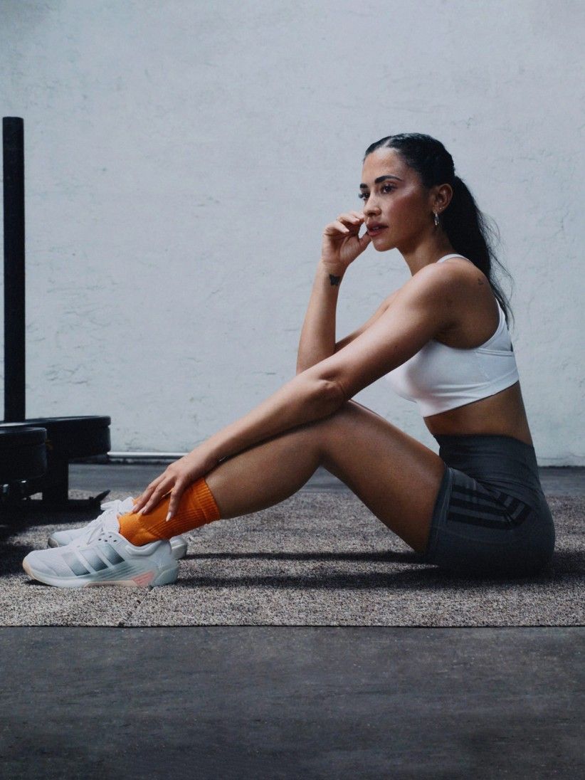 Dropset 4 Power W White and Orange Training Trainers