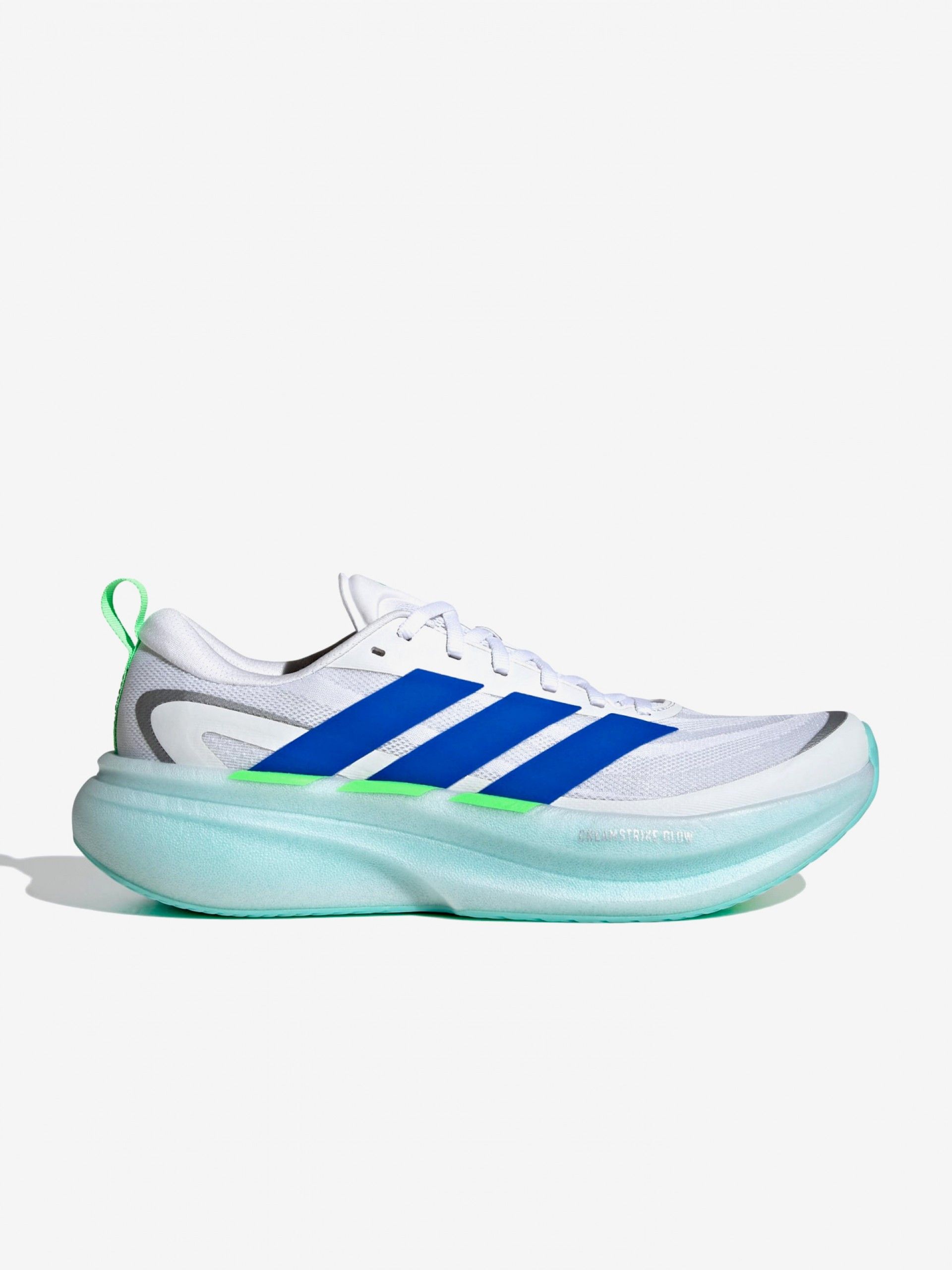 Adidas Supernova Glide White, Blue and Green Running Trainers