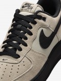 Nike Air Force 1 07 LV8 Beige and Black Suede and Fabric Sneakers For Men