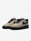 Nike Air Force 1 07 LV8 Beige and Black Suede and Fabric Sneakers For Men