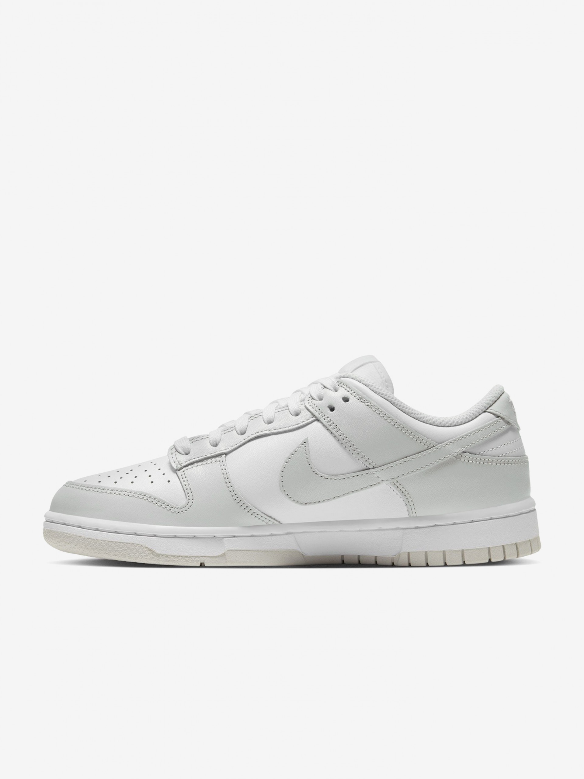 Sapatilhas Nike Dunk Low Cinzentas e Brancas Para Mulher