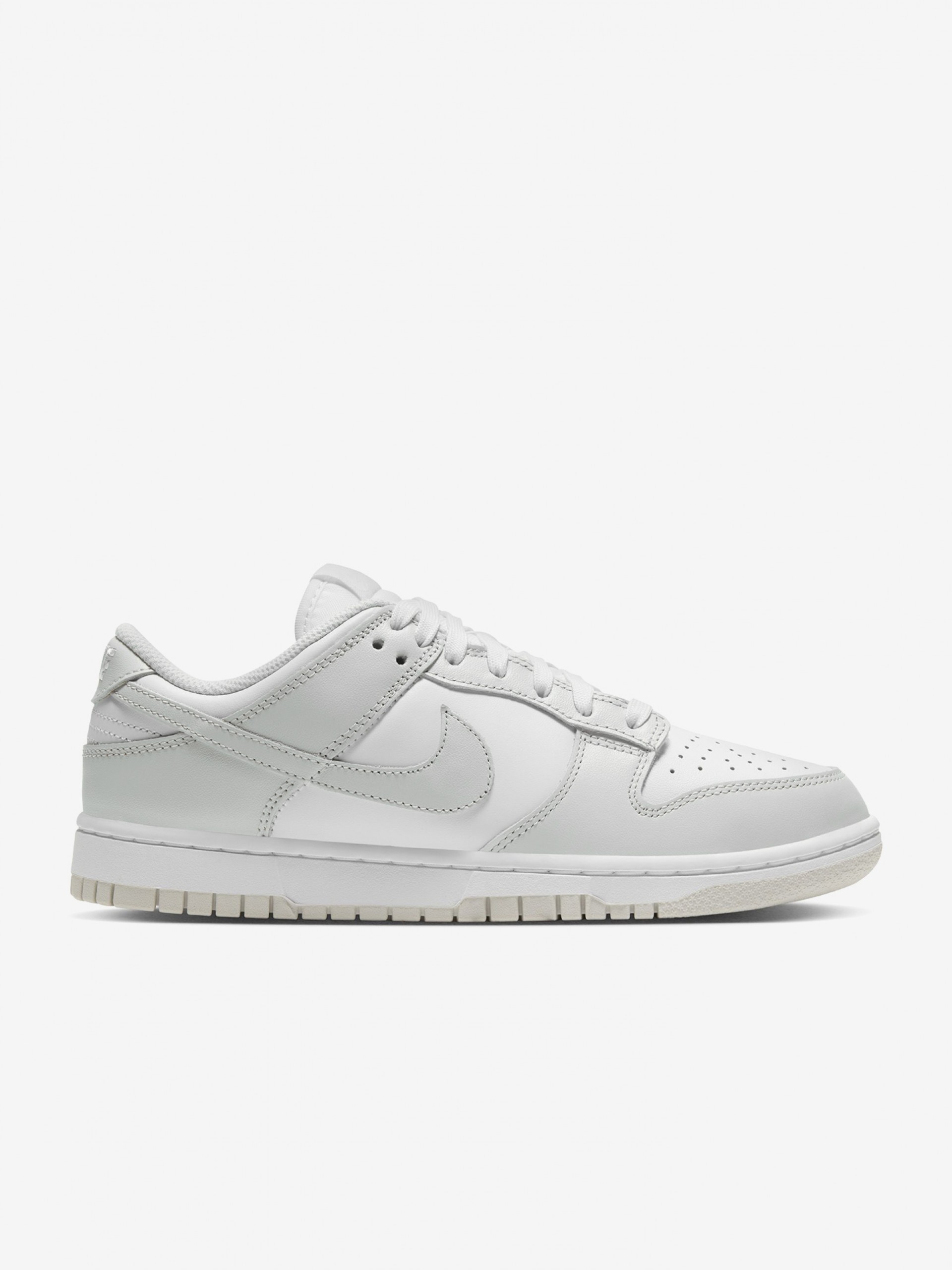 Sapatilhas Nike Dunk Low Cinzentas e Brancas Para Mulher