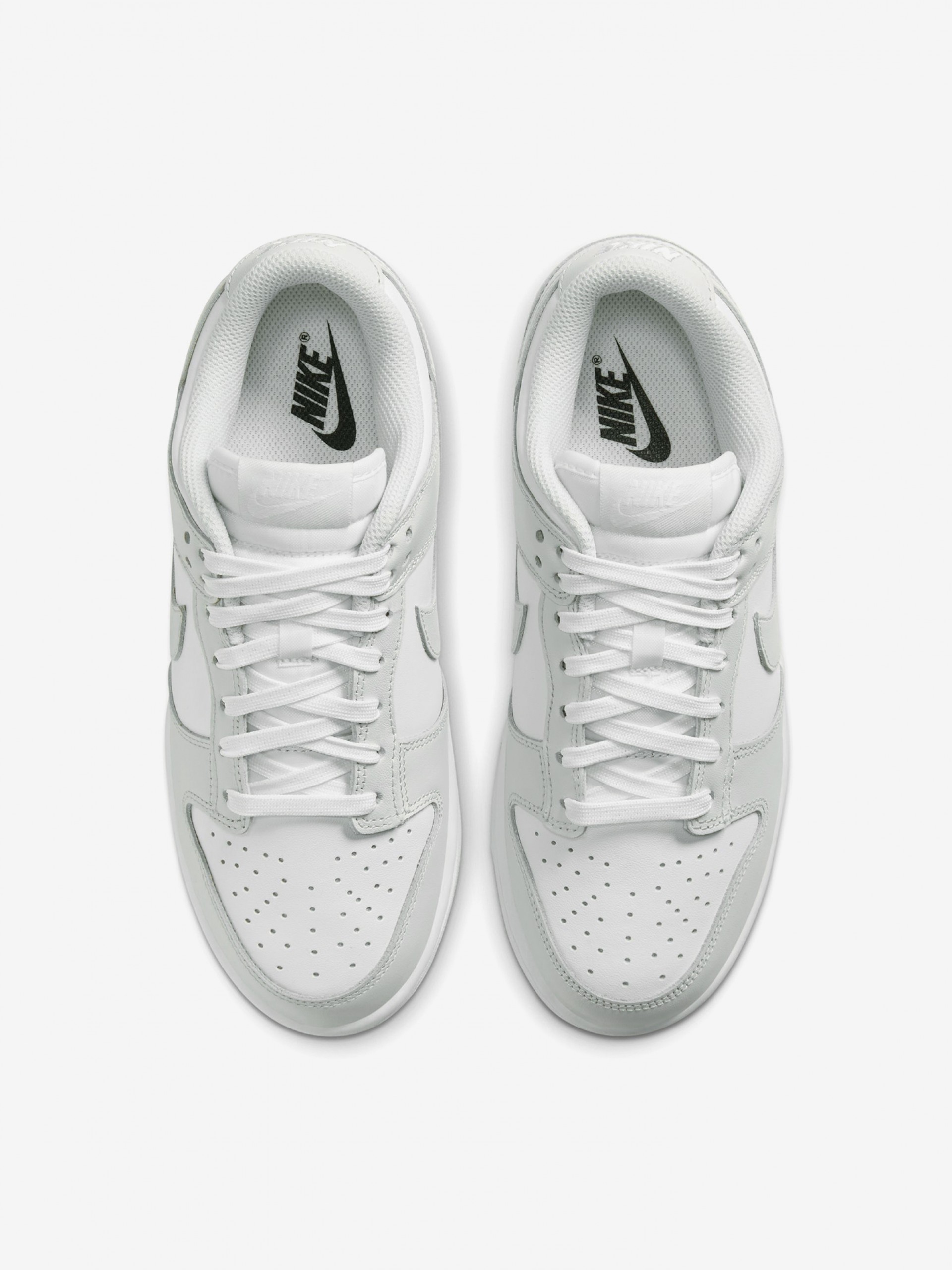 Nike Dunk Low Grey and White Sneakers For Women