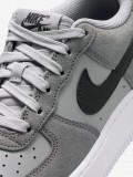 Nike Air Force 1 Essential+ Grey Leather and Suede Junior Sneakers