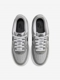 Nike Air Force 1 Essential+ Grey Leather and Suede Junior Sneakers