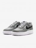 Nike Air Force 1 Essential+ Grey Leather and Suede Junior Sneakers