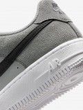 Nike Air Force 1 Essential+ Grey Leather and Suede Junior Sneakers