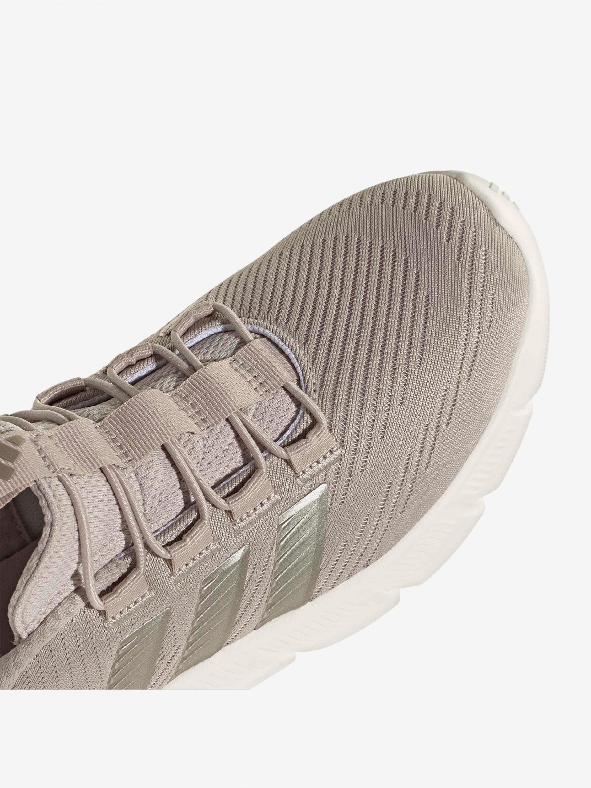 Adidas Cloudfoam Flex Rapidfit W Beige and Pink Walking Trainers