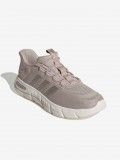 Adidas Cloudfoam Flex Rapidfit W Beige and Pink Walking Trainers