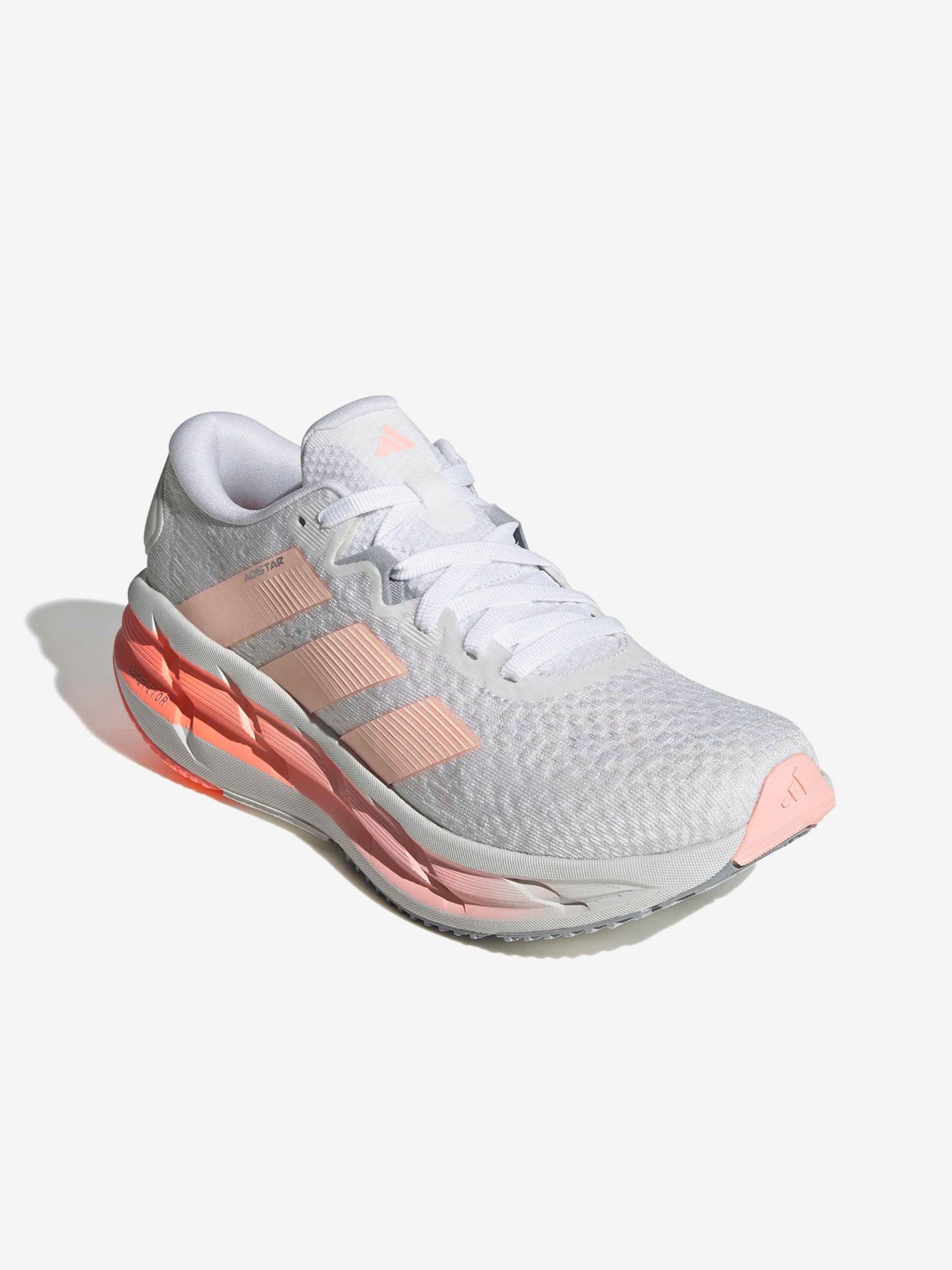 Sapatilhas de Running Adidas Adistar 4 W Brancas e Salmão