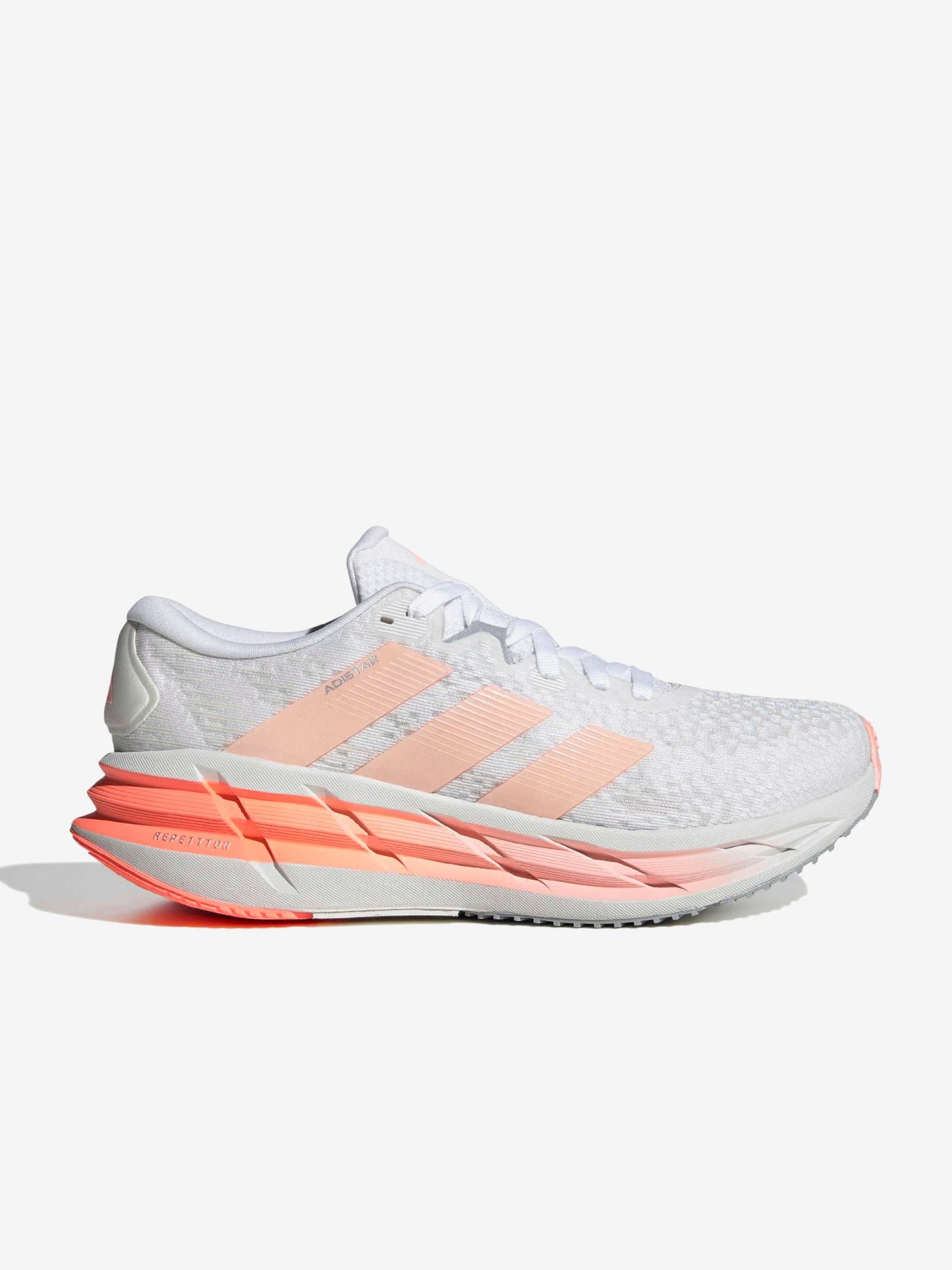 Sapatilhas de Running Adidas Adistar 4 W Brancas e Salmão
