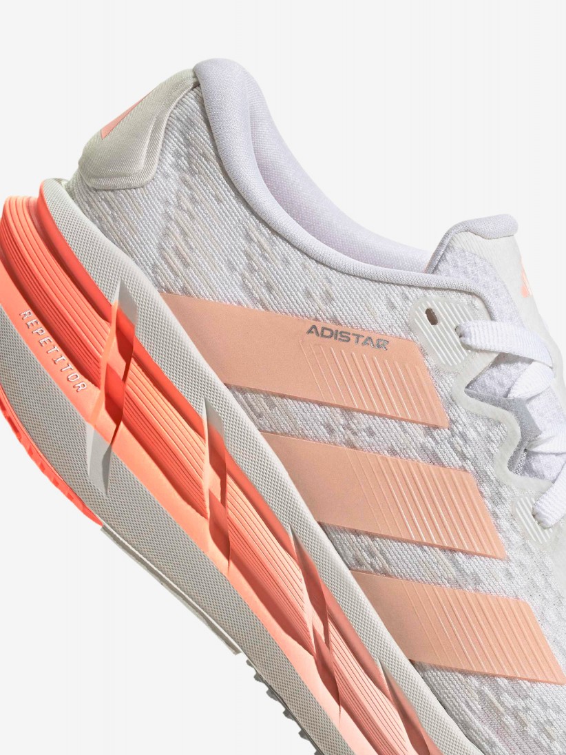 Sapatilhas de Running Adidas Adistar 4 W Brancas e Salmão Sapatilhas de Running Adidas Adistar 4 W Brancas e Salmão