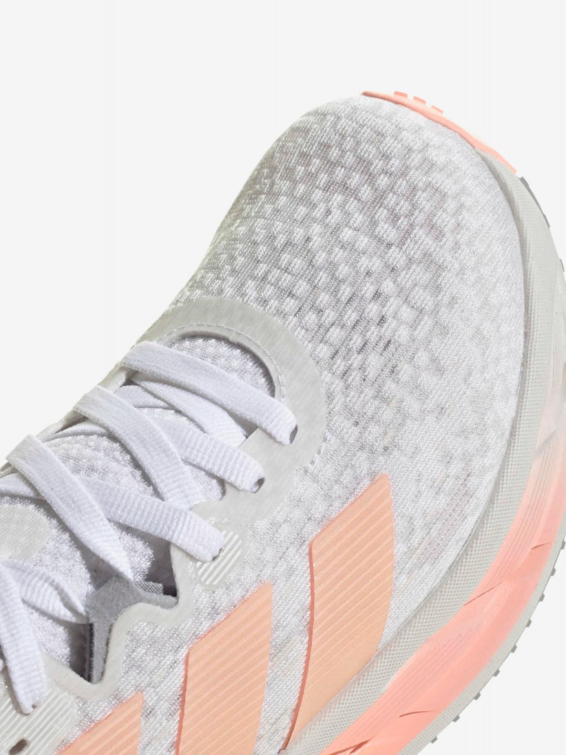 Sapatilhas de Running Adidas Adistar 4 W Brancas e Salmão Sapatilhas de Running Adidas Adistar 4 W Brancas e Salmão