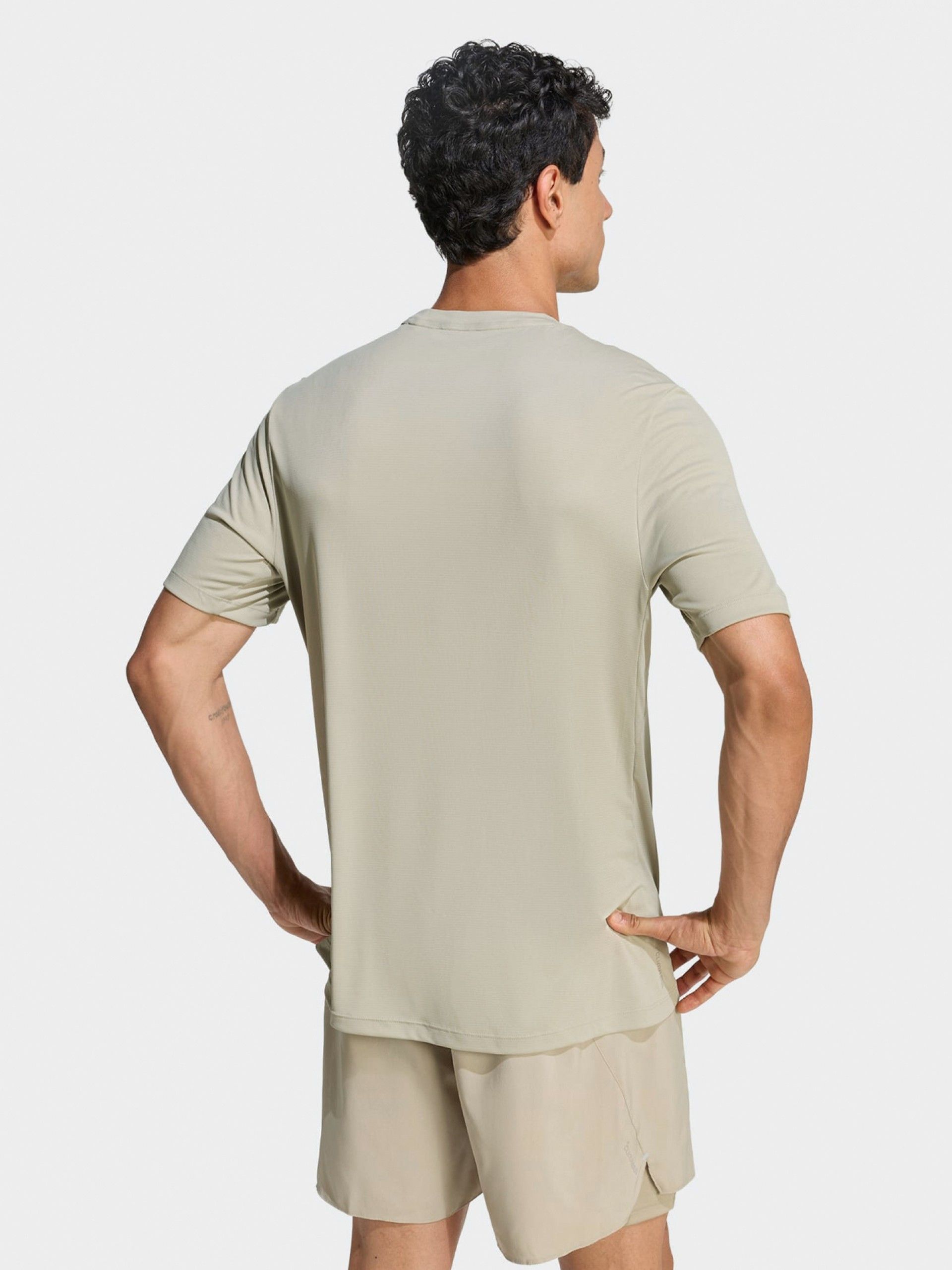 Camiseta de Running Adidas Adi365 Essentials Climacool Caqui