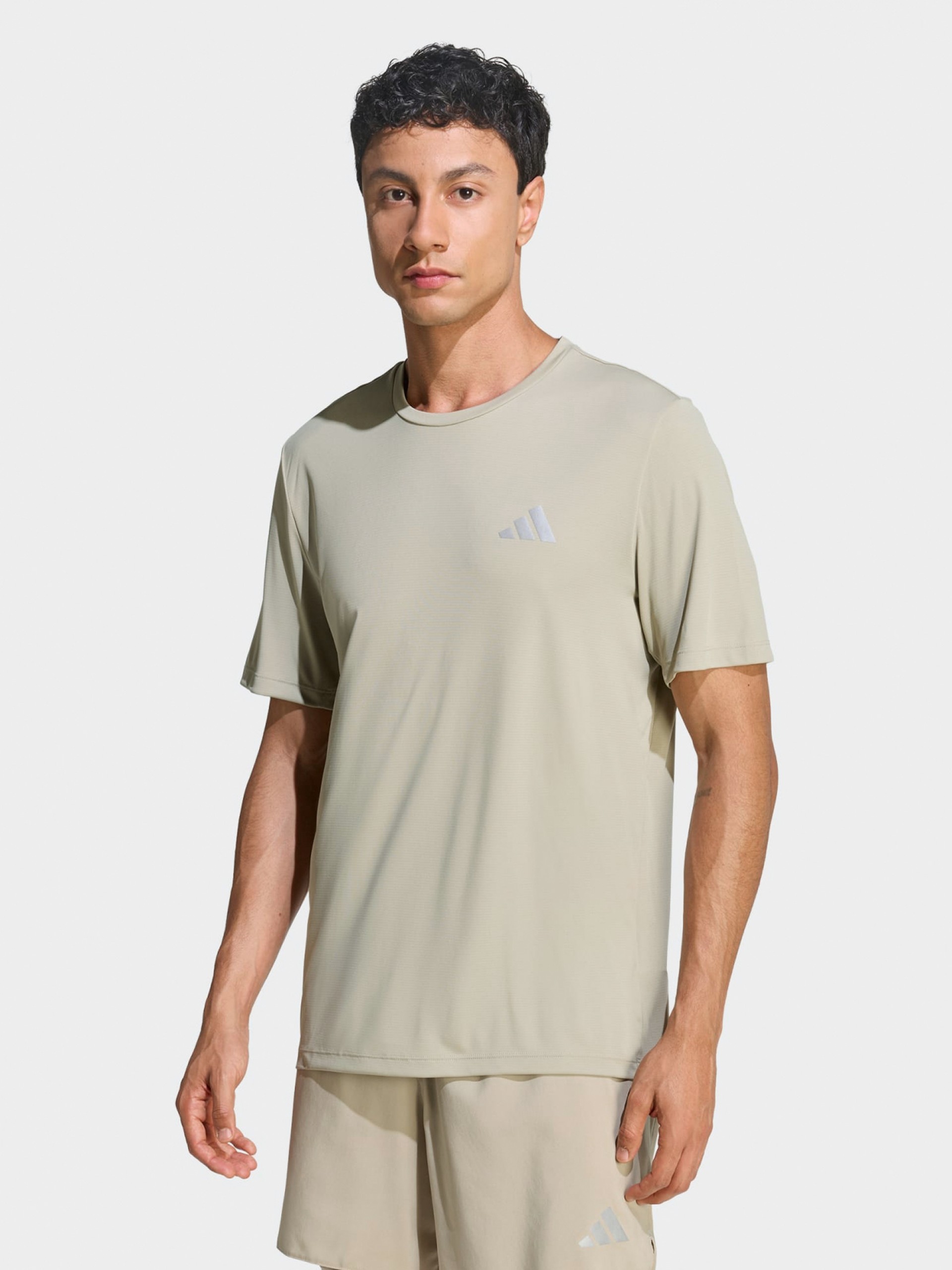 Camiseta de Running Adidas Adi365 Essentials Climacool Caqui