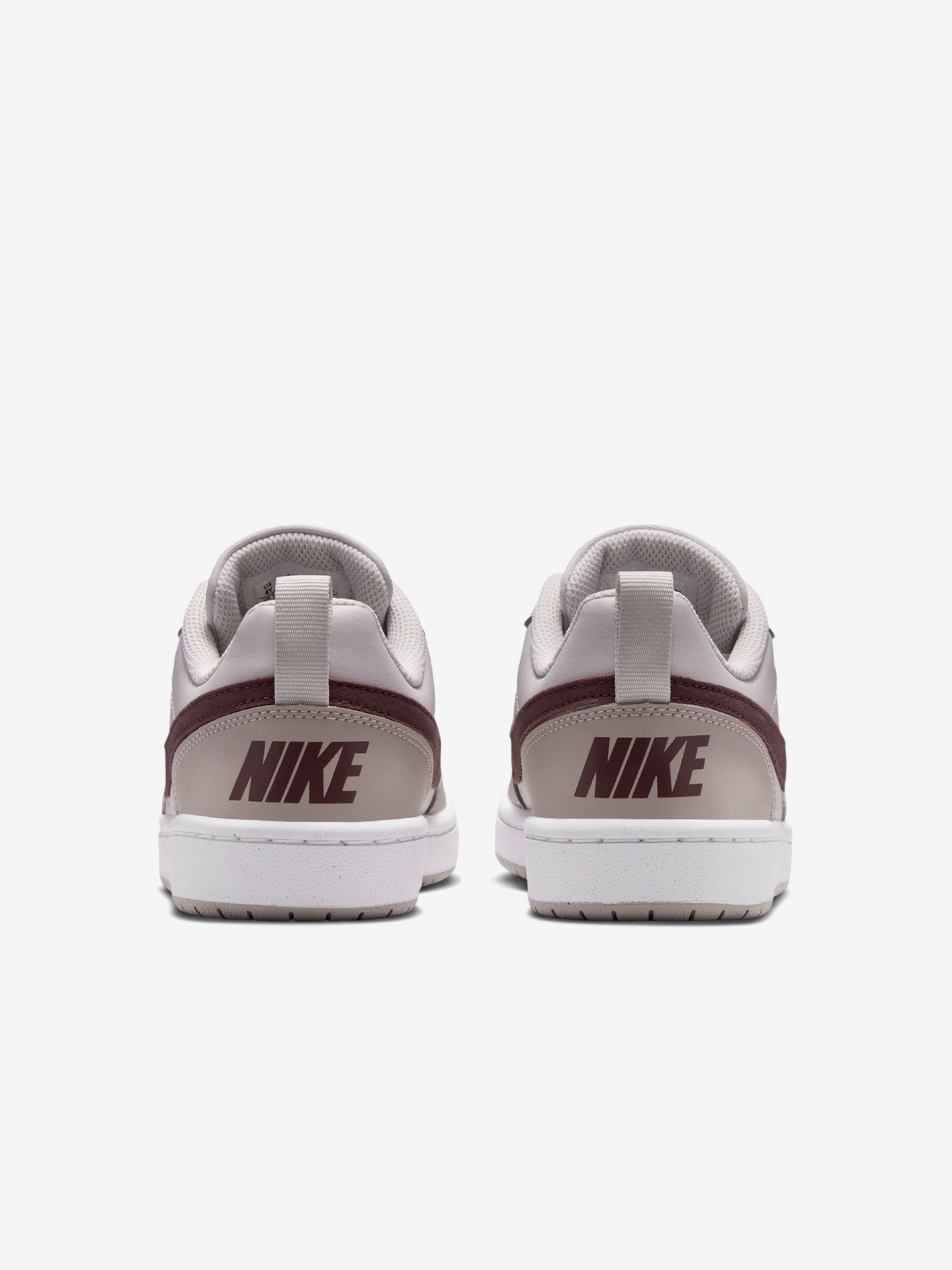 Nike Court Borough Low Essential+ Pink and Burgundy Junior Sneakers