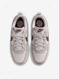 Nike Court Borough Low Essential+ Pink and Burgundy Junior Sneakers