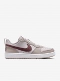 Nike Court Borough Low Essential+ Pink and Burgundy Junior Sneakers
