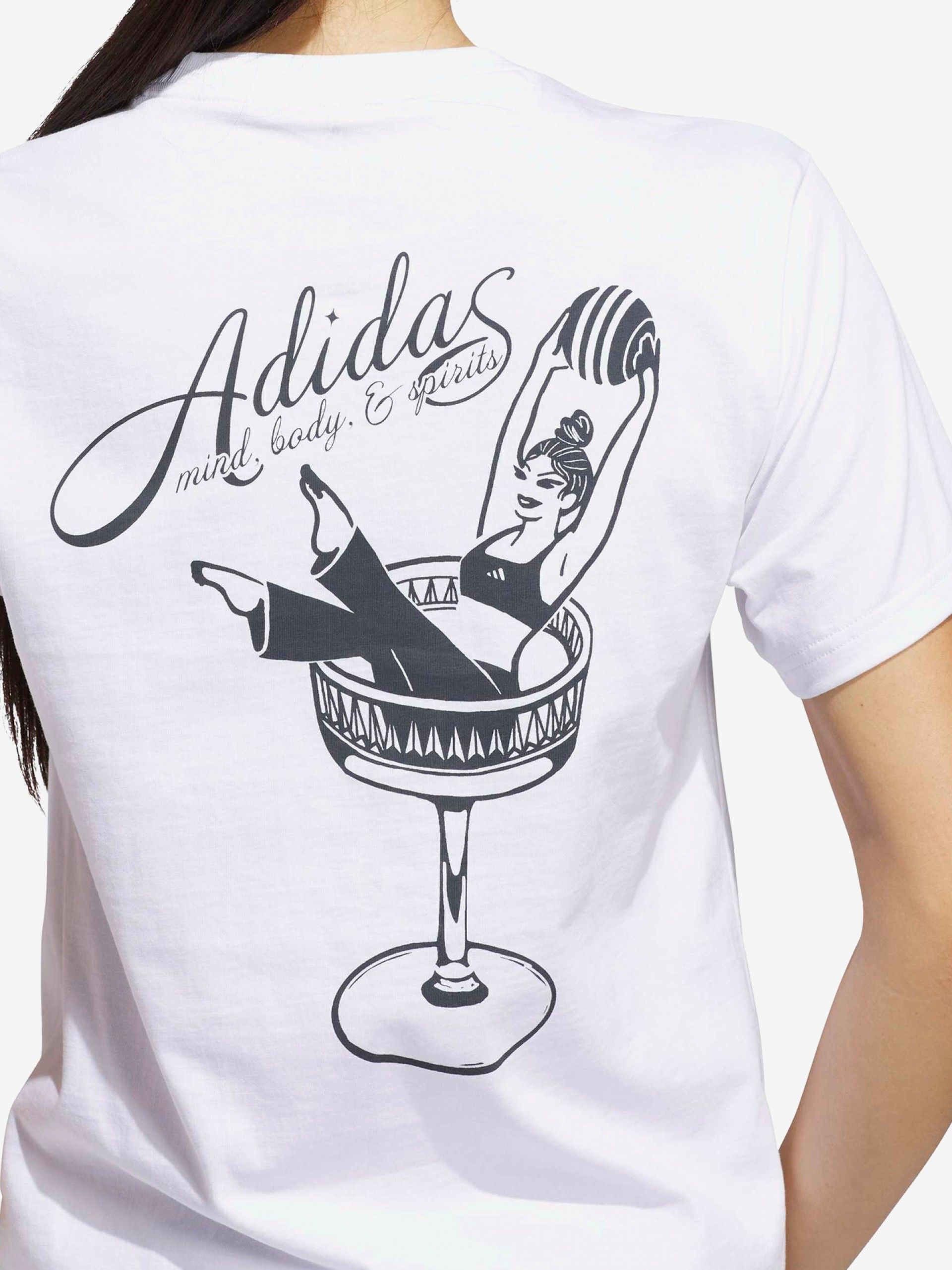 Camiseta Adidas Mind Body & Spirits Graphic W Blanca