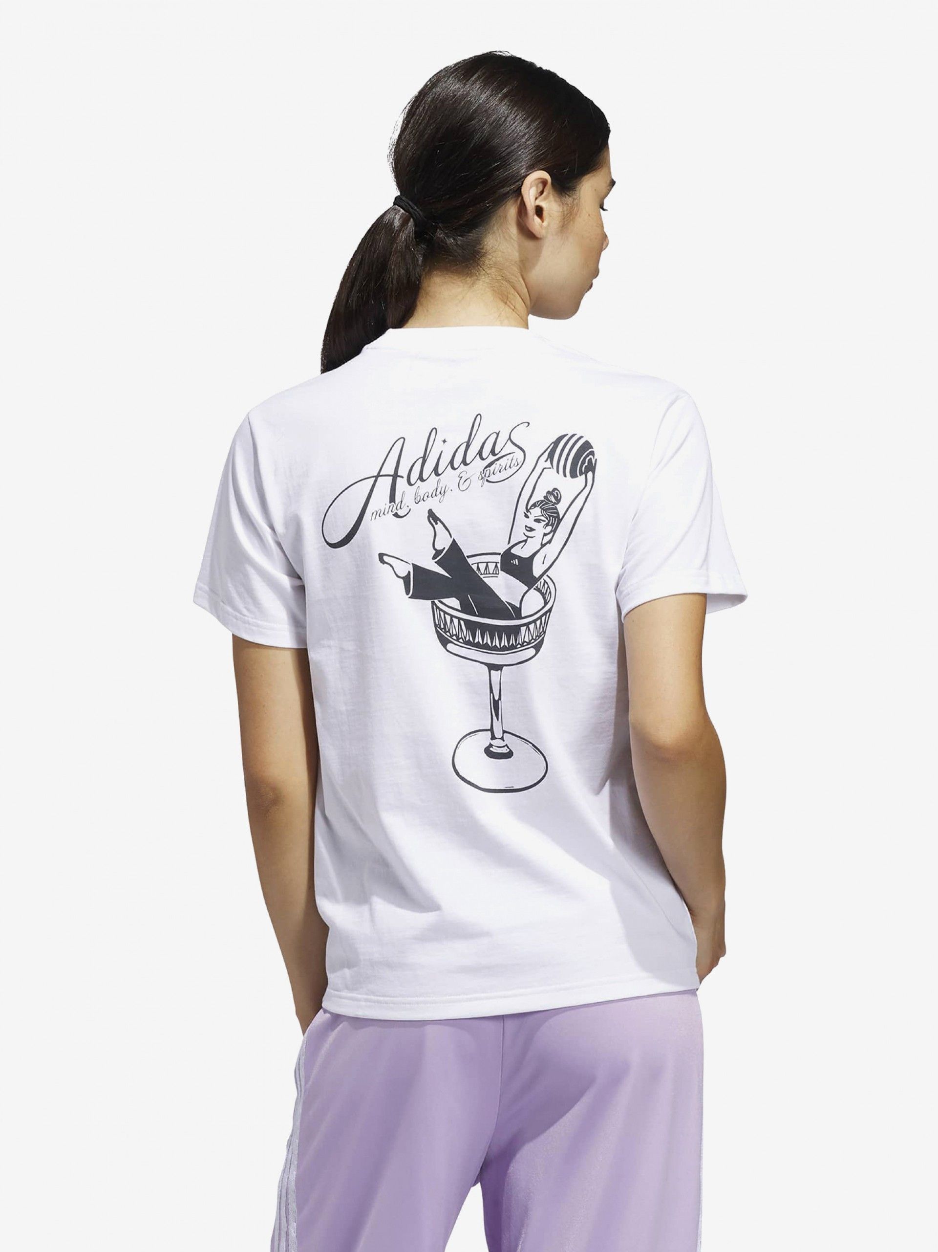 T-shirt Adidas Mind Body & Spirits Graphic W Branca