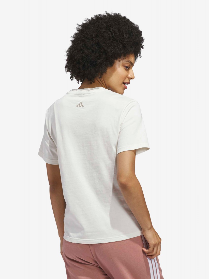 Adidas Cursive Wordmark Graphic W White T-shirt