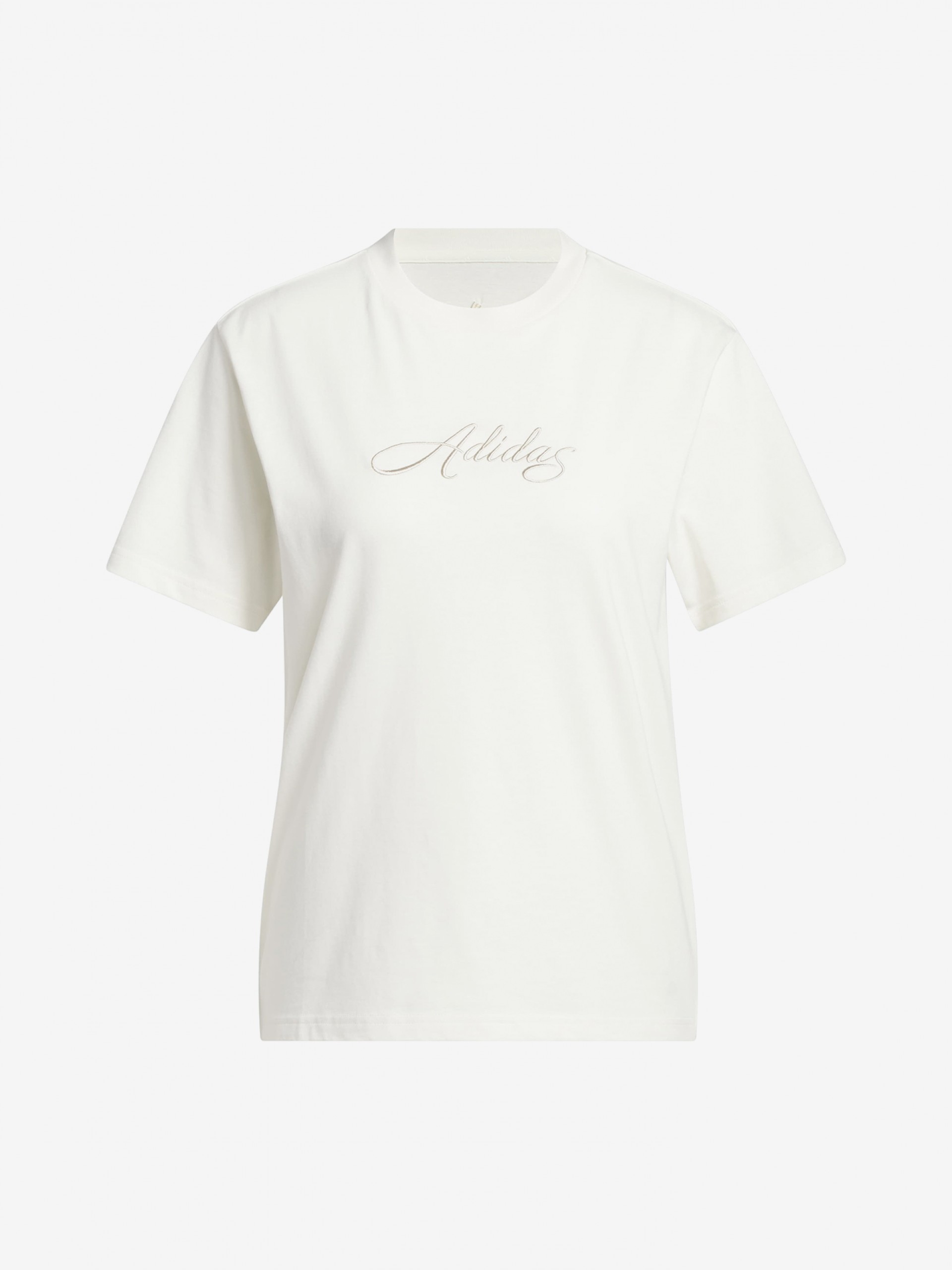 T-shirt Adidas Cursive Wordmark Graphic W Branca