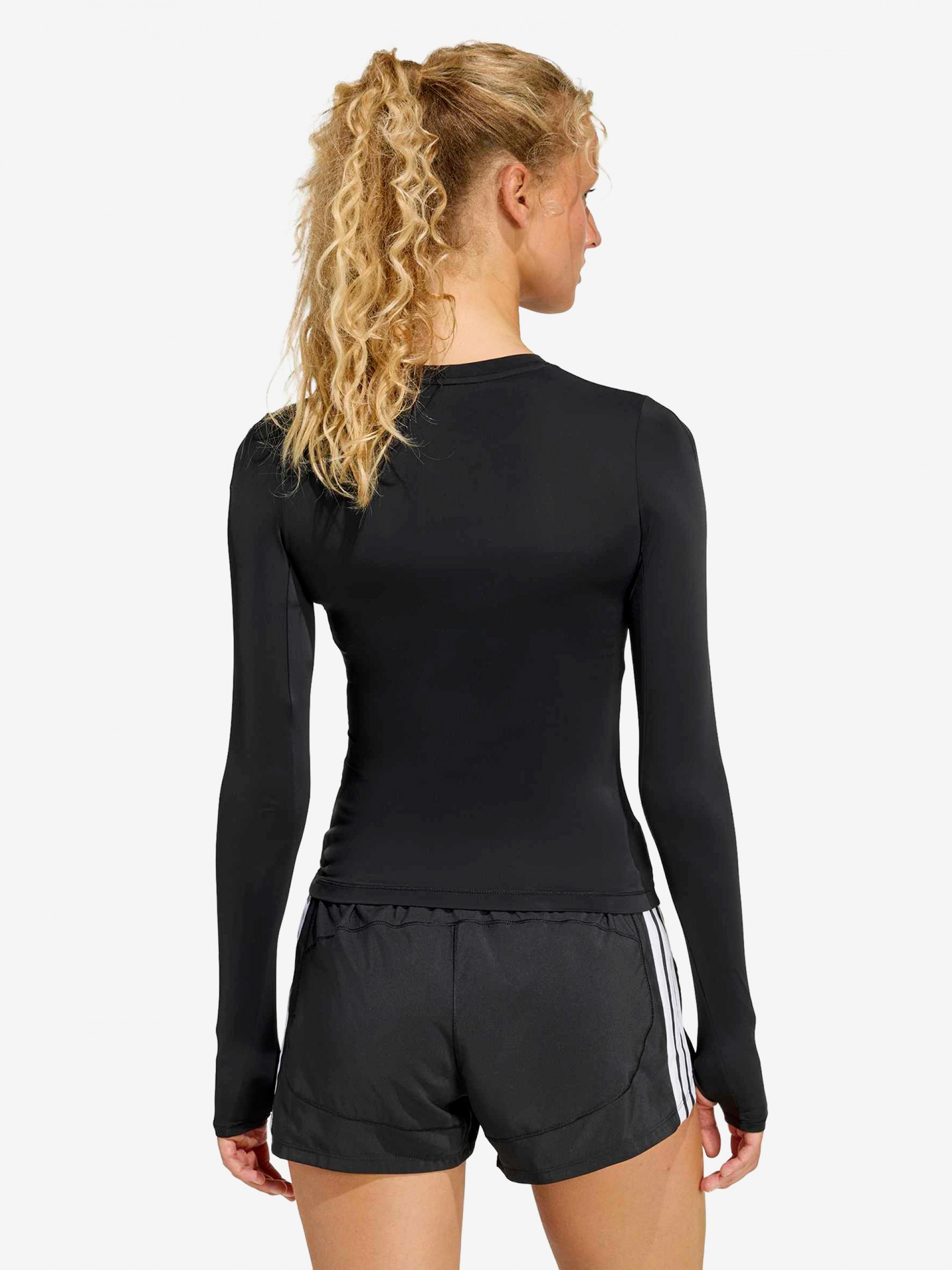 Adidas Power Essentials Workout Contour Climacool W Black Training Long Sleeve Top