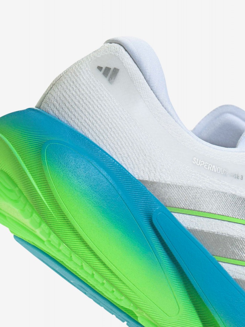 Zapatillas de Running Adidas Supernova Rise 3 Blancas, Azules y Verdes
