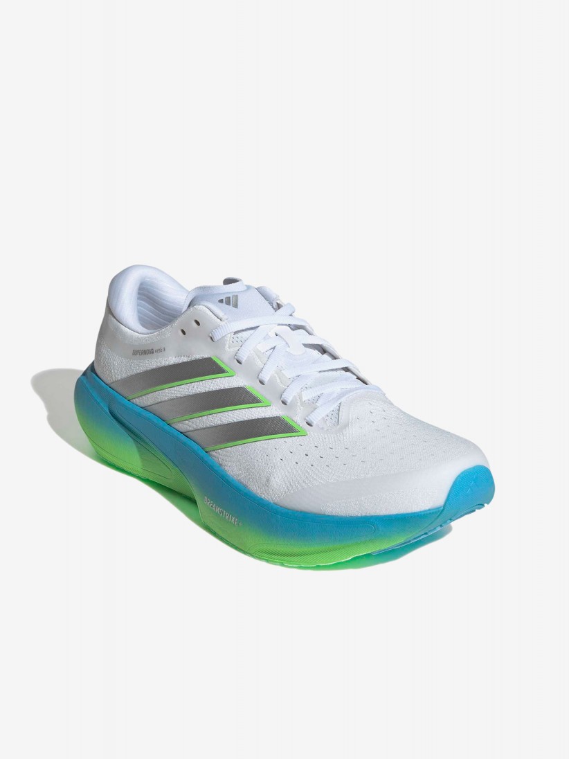 Zapatillas de Running Adidas Supernova Rise 3 Blancas, Azules y Verdes