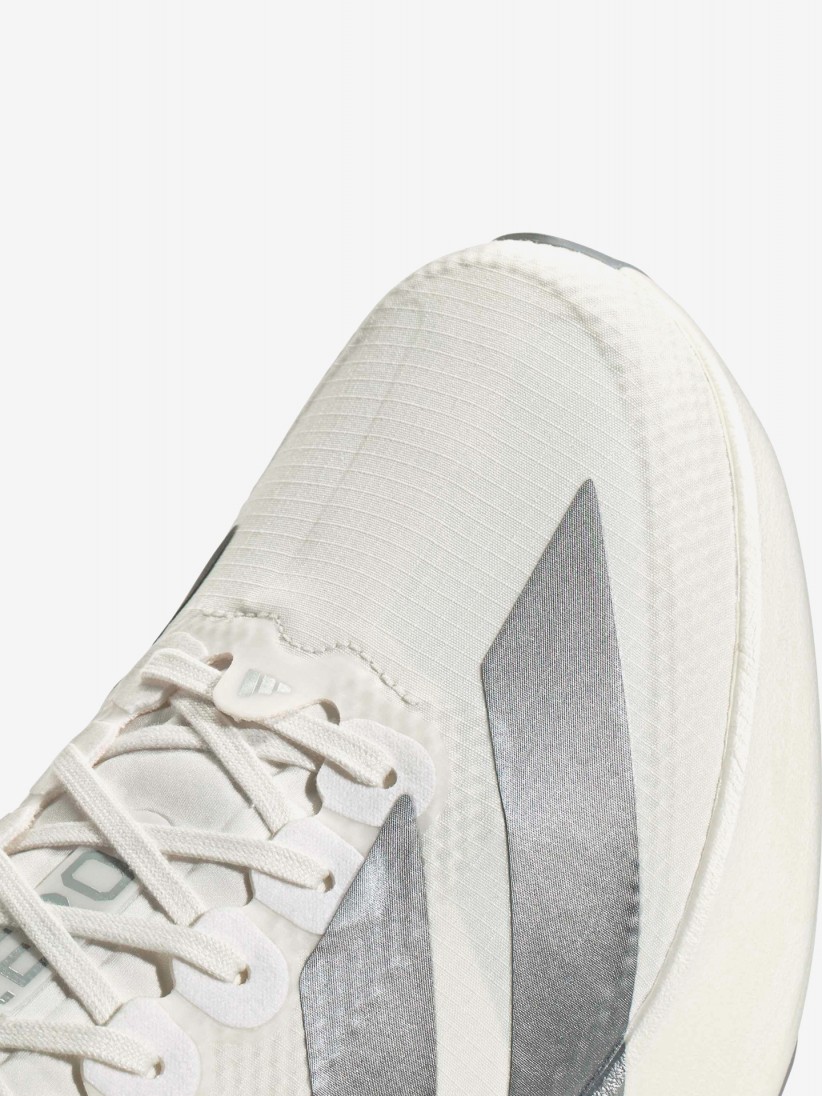 Zapatillas de Running Adidas Adizero Evo SL Woven Blancas y Plateadas