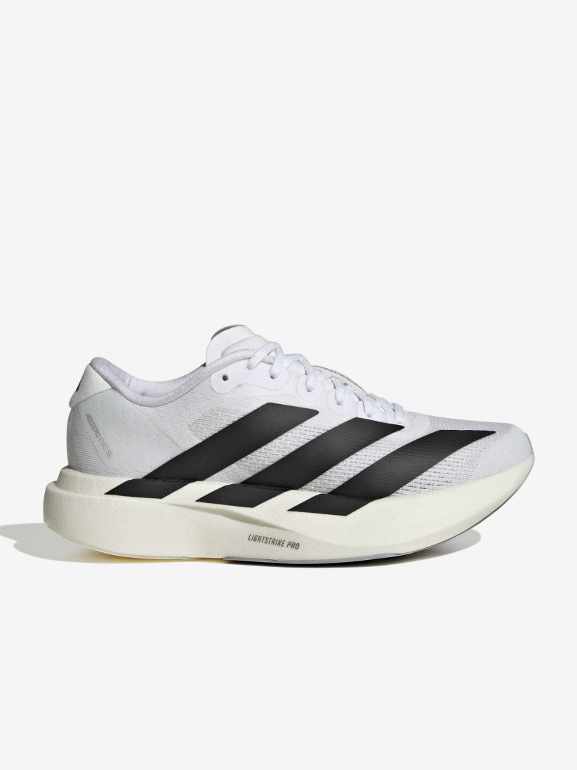 Zapatillas de Running Adidas Adizero Evo SL Blancas y Negras J Zapatillas de Running Adidas Adizero Evo SL Blancas y Negras J