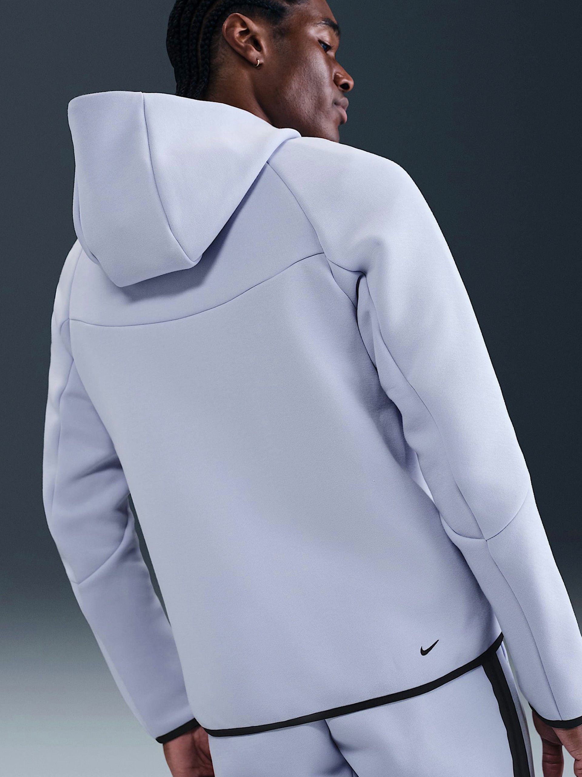 Chaqueta con Capucha Nike Tech Fleece Windrunner Azul Para Hombre