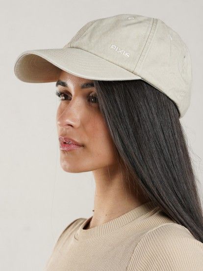 Pixis Stone Washed Beige Cap