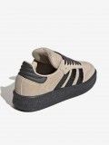 Adidas Samba XLG J Beige and Black Suede Sneakers