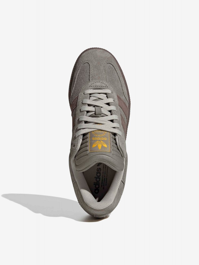 Zapatillas Adidas Samba XLG Grises y Marrones De Gamuza
