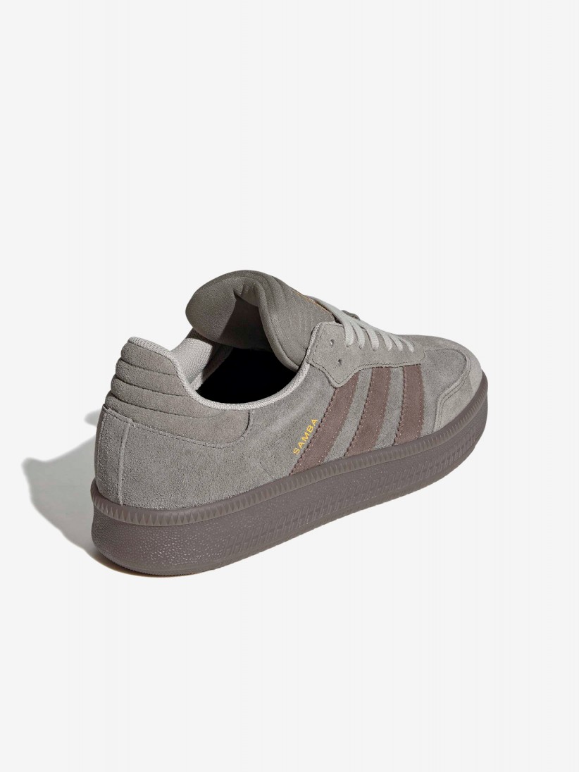 Zapatillas Adidas Samba XLG Grises y Marrones De Gamuza