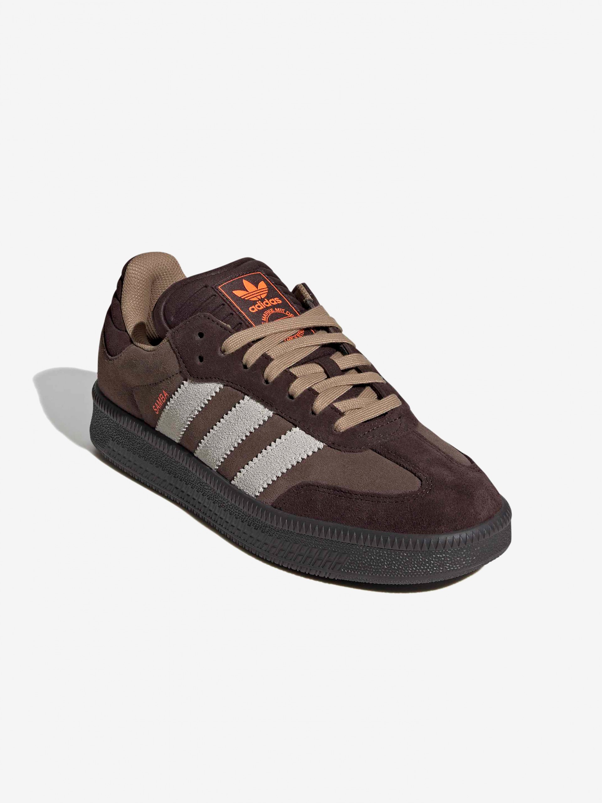 Sapatilhas Adidas Samba XLG Castanhas Em Camurça