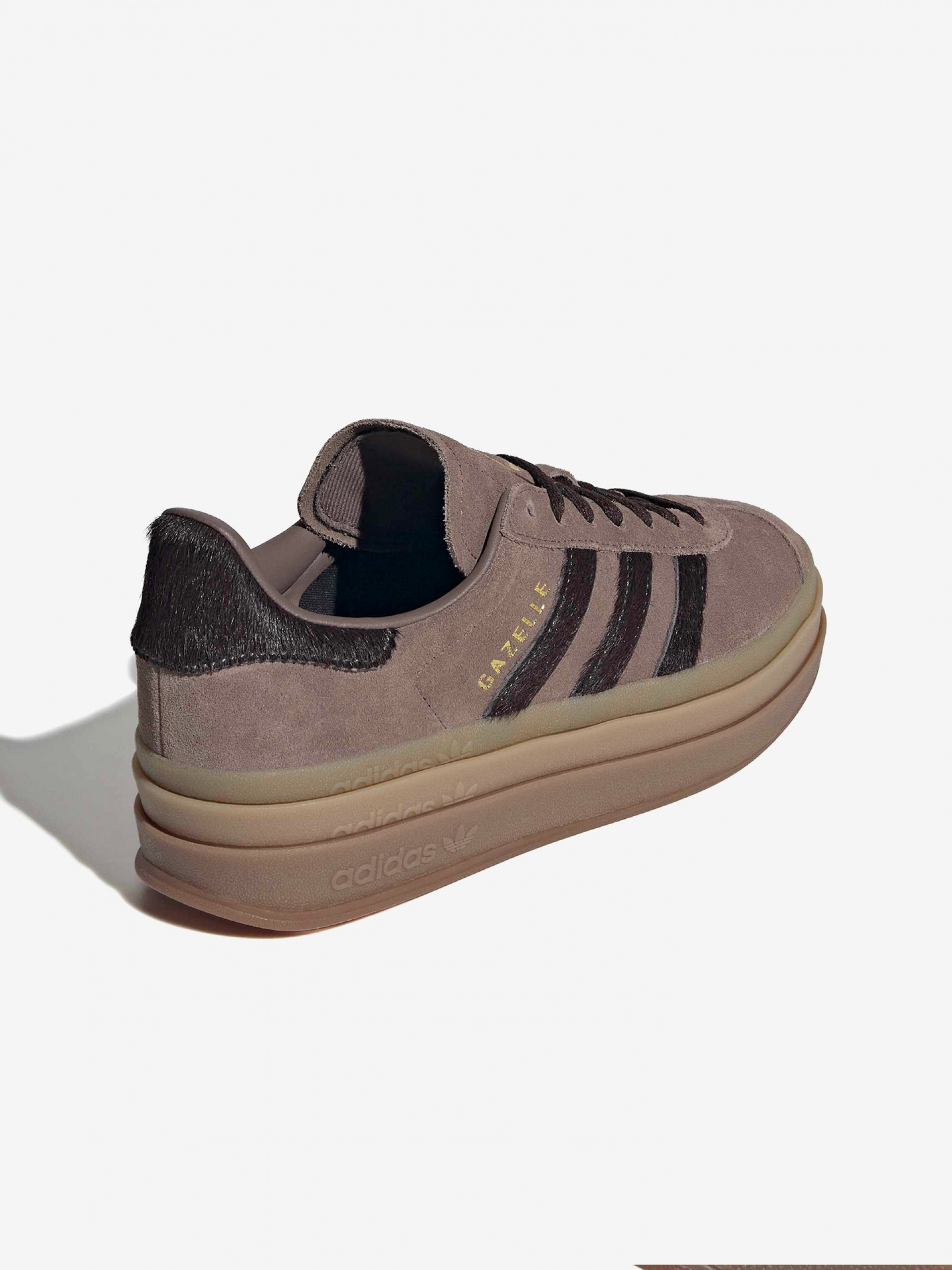 Zapatillas Adidas Gazelle Bold W Marrones De Gamuza