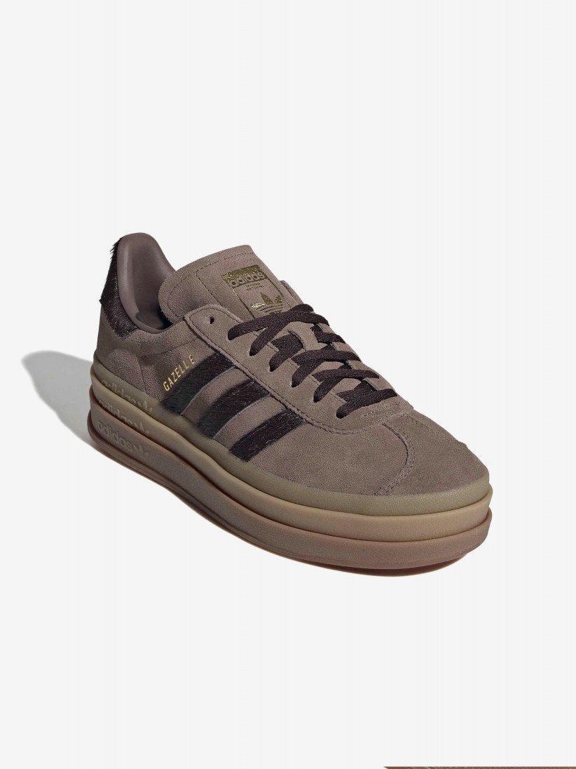 Zapatillas Adidas Gazelle Bold W Marrones De Gamuza