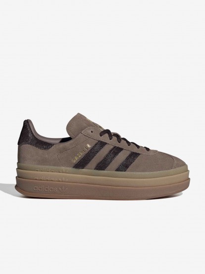 Zapatillas Adidas Gazelle Bold W Marrones De Gamuza