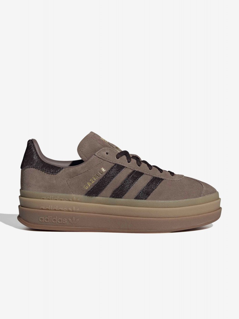 Zapatillas Adidas Gazelle Bold W Marrones De Gamuza