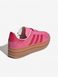 Zapatillas Adidas Gazelle Bold J Rosa y Rojas De Gamuza