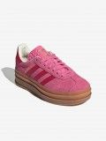 Zapatillas Adidas Gazelle Bold J Rosa y Rojas De Gamuza
