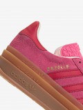 Zapatillas Adidas Gazelle Bold J Rosa y Rojas De Gamuza
